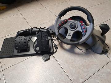 Volante con pedaliera per Playstation 2