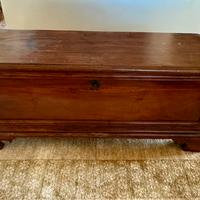 Cassapanca Antica/Vintage in Legno Massello noce