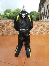 tuta moto 48 dainese divisibile perfetta in pelle