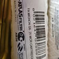 Cartucce filtri acqua Atlas FA mignon