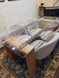 Piano da tavolo in vetro