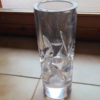 vaso per fiori in cristallo 