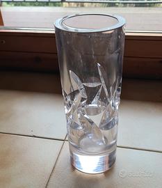 vaso per fiori in cristallo 