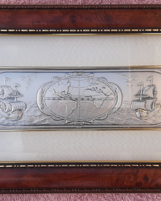 Quadro BASSORILIEVO in lastra Argento 925 ALLIANI