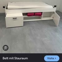 letto  bianco singolo bimba 