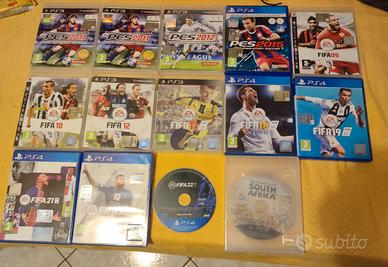 Mega lotto di 14 giochi calcistici ps3 e ps4 