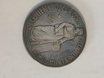 Medaglia Argento Centenario Corte dei conti 1962