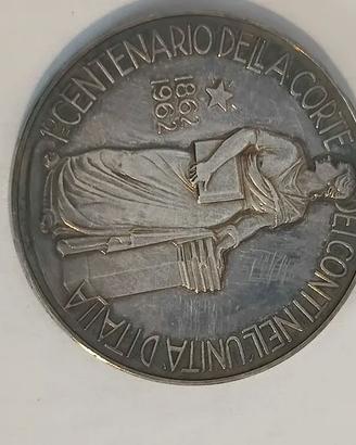 Medaglia Argento Centenario Corte dei conti 1962