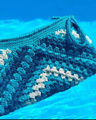 Pochette handmade uncinetto Azzurro & Blu 💙🩵
