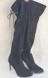 stivali neri tacco a spillo n° 42 justfab