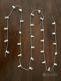 Puleggia ganci per tende a onde - 168cm, passo 6cm