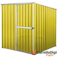 Box da giardino lamiera 175x185cm giallo