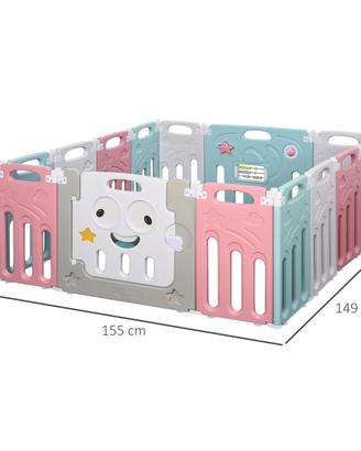 Box/recinto per bambini componibile 155x150x64cm