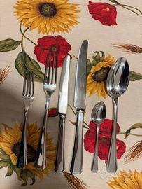 Servizio posate argento art deco completo 78 pezzi
