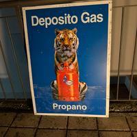 Insegna ESSO smaltata vintage