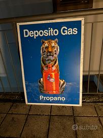 Insegna ESSO smaltata vintage