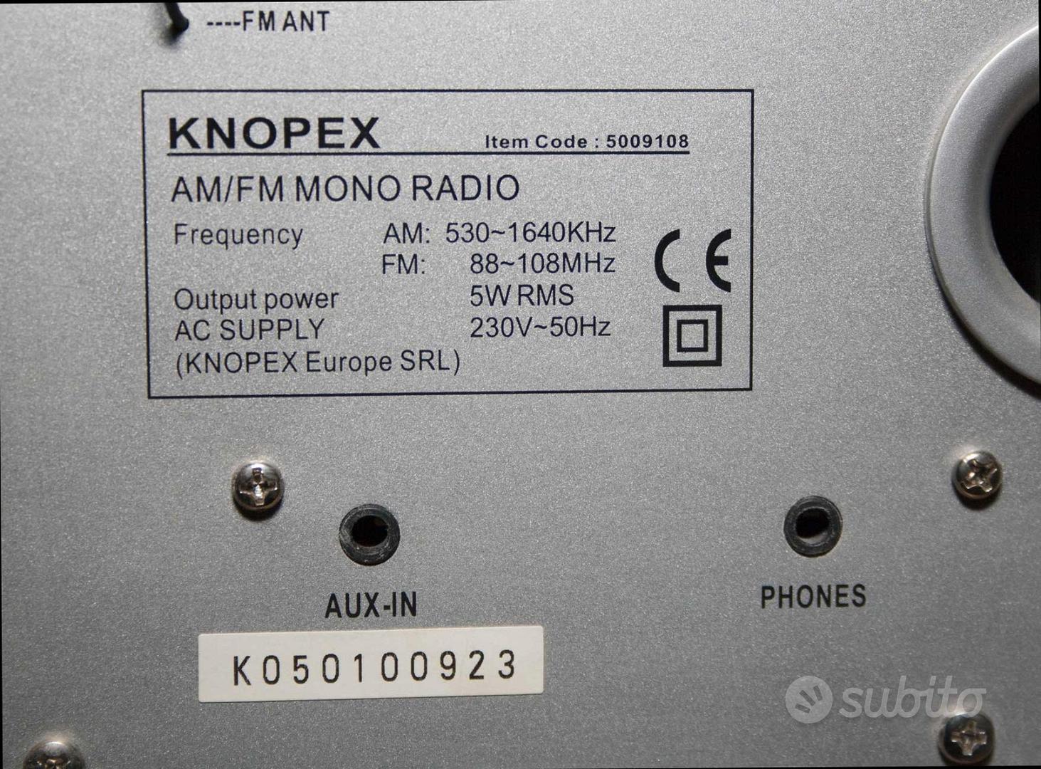 KNOPEX retrò - Radio da tavolo in legno - Audio/Video In vendita a