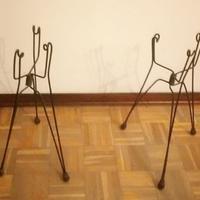 n. 3 Reggi vaso vintage a treppiede anni '60