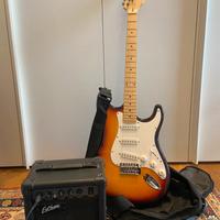 Chitarra elettrica con amplificatore