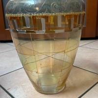 Vaso decorativo in vetro artistico - stile vintage