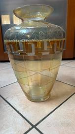 Vaso decorativo in vetro artistico - stile vintage