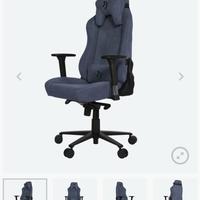 Sedia poltrona gaming ufficio AROZZI VERNAZZA blue