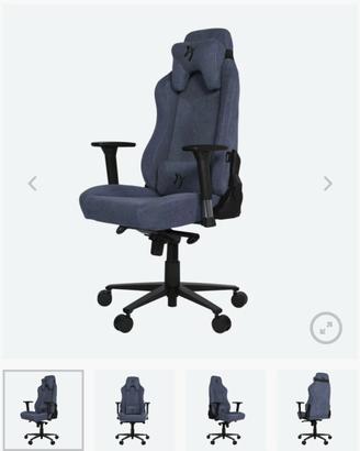 Sedia poltrona gaming ufficio AROZZI VERNAZZA blue