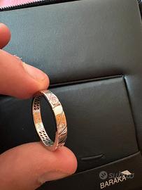 Anello uomo oro 18 carati e diamanti baraka