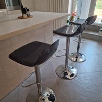 Set 3 sgabelli grigio scuro