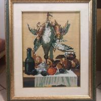 Quadro Ricamato a Mano Punto Croce