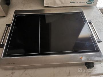 Piastra elettrica professionale vetroceramica.