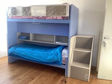 Letto a castello scorrevole