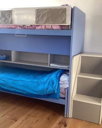 Letto a castello scorrevole