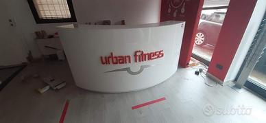 BANCONE PER NEGOZIO UFFICIO CON CASSETTIERA