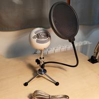 Microfono Blue Snowball + filtro anti pop