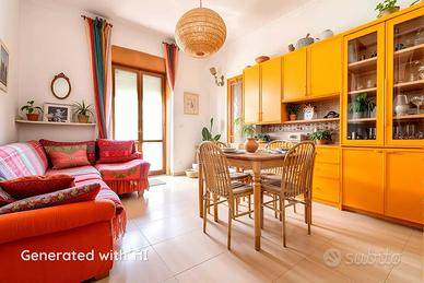 Luminoso appartamento di grandi metrature, garage