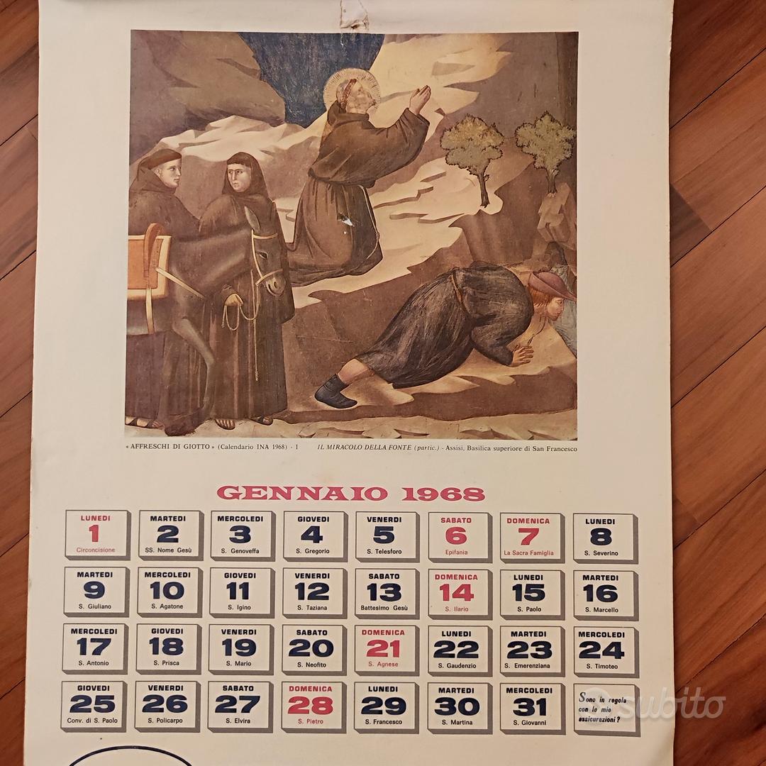 Calendario 1968=2024 - Collezionismo In vendita a Mantova