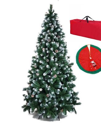 Albero di Natale Noel Punte Innevate e Pigne Totò