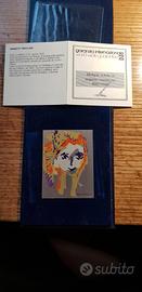 Multiplo d'Arte su lastra di Argento E.Treccani