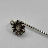 Segnalibro Girasole Argento 800 Vintage