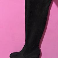 Stivale camoscio nero