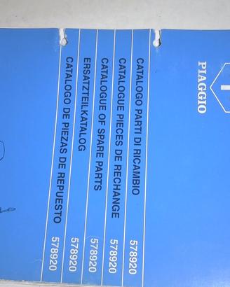 CATALOGO PARTI DI RICAMBIO FREE PIAGGIO 578920