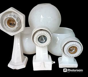 Lotto 50 pz RARI Illuminazione Vintage Porcellana