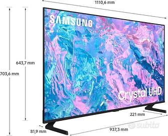 Samsung UE50CU7090UXZT Crystal UHD 4K TV, 50"
