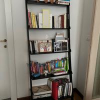 Libreria legno nero 5 ripiani