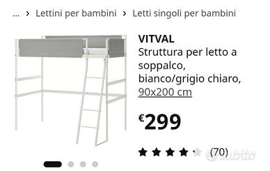 letto a castello vitval ikea