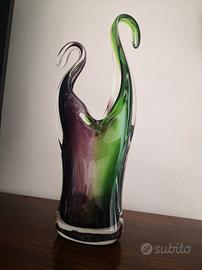 Vaso Scultura Murano Sommerso Alfredo Barbini