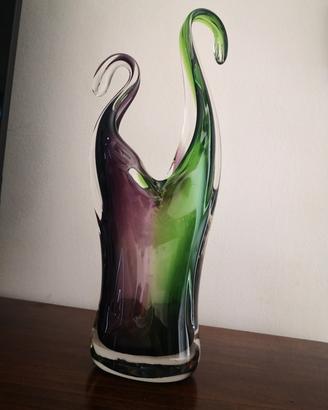 Vaso Scultura Murano Sommerso Alfredo Barbini