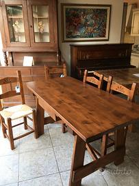 Tavolo Sardo e sedie artigianato AUTENTICO