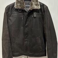 Giacca uomo in pelle marrone tg.48